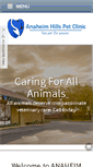 Mobile Screenshot of anaheimhillsvet.com